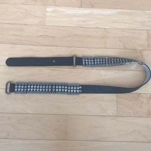 Free People Black Leather Boho Belt